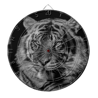 Cible De Fléchettes Tigre noir et blanc