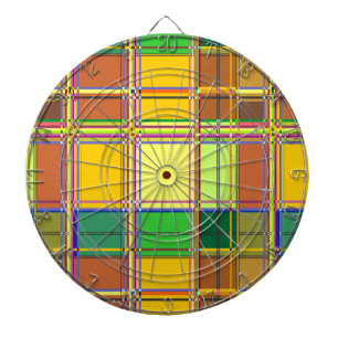 Cible De Fléchettes Tissu coloré des Caraïbes Madras Tartan