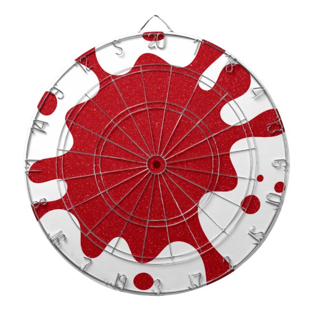 Cible De Fléchettes Tomato Red Splatter Dartboard – Customizable (Devant)