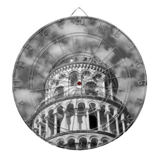 Cible De Fléchettes Tour blanche noire de Pise Italie