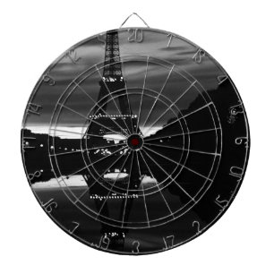 Cible De Fléchettes Tour Eiffel réflexion Vintage France Paris