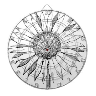 Cible De Fléchettes Tournesol illustré