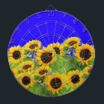Cible De Fléchettes Tournesols - Paix - Liberté pour l'Ukraine<br><div class="desc">Sunflowers - Paix - Liberté pour l'Ukraine - Soutenez l'indépendance ensemble - Victoire ! Faisons du monde un endroit meilleur - tout le monde ensemble ! Un monde meilleur commence - dépend - a besoin de VOUS aussi! Vous pouvez transférer vers plus de 1000 produits Zazzle. Redimensionnez et déplacez ou...</div>