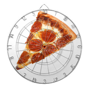 Cible De Fléchettes Tranche de pizza pepperoni classique de SlipperyJo