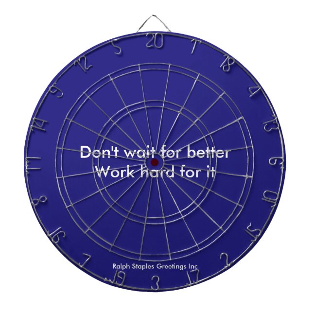 Cible De Fléchettes Travail dur (Devant)