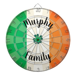 Cible De Fléchettes Trèfle à 4 feuilles personnalisé IRLANDE Vert Blan