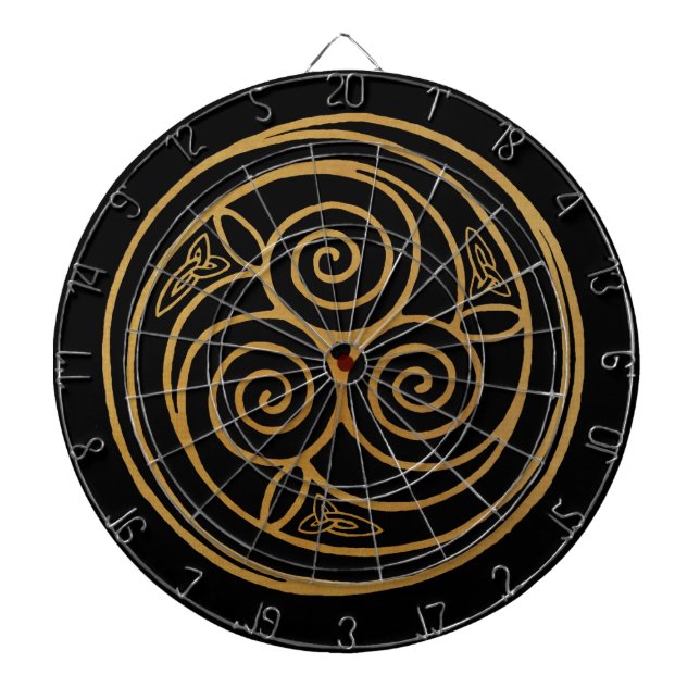 Cible De Fléchettes Triple Celtic Knot Swirl Mandala (Devant)