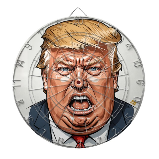 Cible De Fléchettes 🎯 Trump Dartboard – Take Your Best Shot! (Devant)