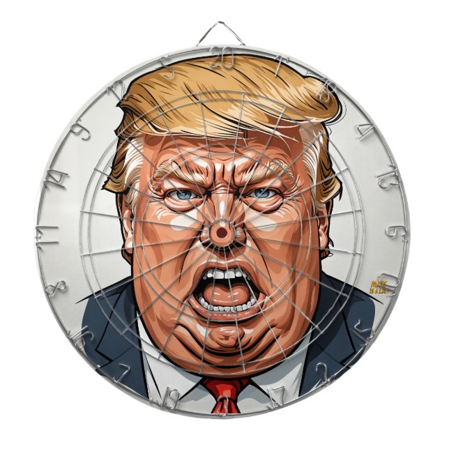 Cible De Fléchettes 🎯 Trump Dartboard – Take Your Best Shot! (Devant)