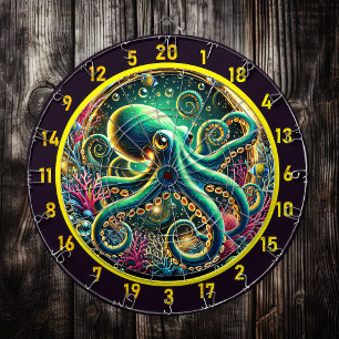 Cible De Fléchettes Twilight Abyss Octopus Darboard