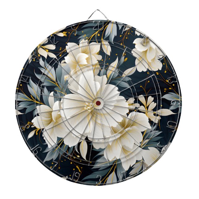 Cible De Fléchettes Un Mariage Floral Series Design 8 (Devant)
