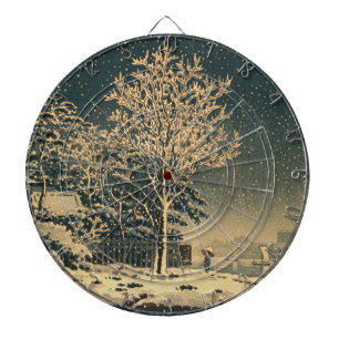 Cible De Fléchettes Une journée d'hiver sur la rivière Sumida au Japon