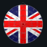 Cible de flechettes Union Jack<br><div class="desc">Parfait pour votre British Pub ou votre salle de jeux à la maison!</div>