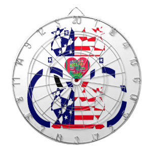 Cible De Fléchettes USA Hope Beau drapeau national Extraordinaire Desi