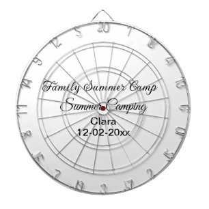 Cible De Fléchettes Vacances de camping en famille ajoutez nom dateÉté