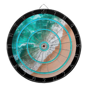 Cible De Fléchettes Vagues sur le règlement de plage de sable