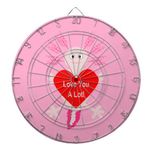Cible De Fléchettes Valentines Jour Amour Coeur Axolotl