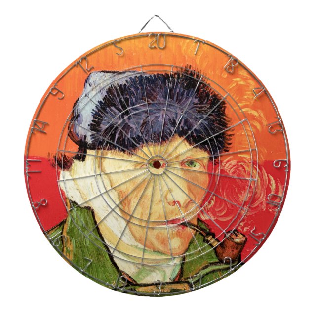 Cible De Fléchettes Van Gogh - Autoportrait avec l'oreille bandée et p (Devant)