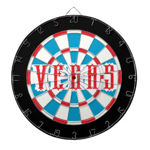 Cible De Fléchettes VEGAS Americana avec bordure noire