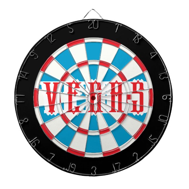 Cible De Fléchettes VEGAS Americana avec bordure noire (Devant)