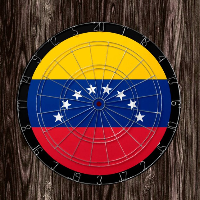 Cible De Fléchettes Venezuela Drapeau Tableau noir & fléchettes / jeu (Créateur téléchargé)