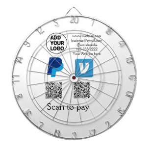 Cible De Fléchettes Venmo paypal scan pour payer ajouter q r code logo