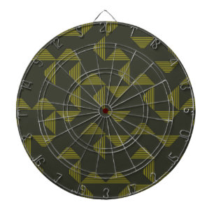 Cible De Fléchettes Vert, cool, unique, triangles tendance motif