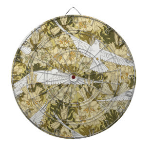 Cible De Fléchettes Vert sauge vintage motif floral Dove & Lily