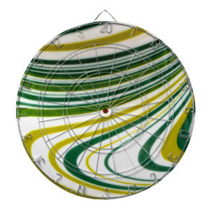 Cible de flechettes verte