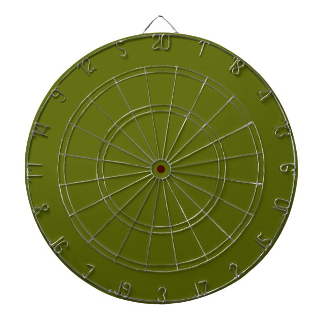 Cible de flechettes verte d'olive (Devant)
