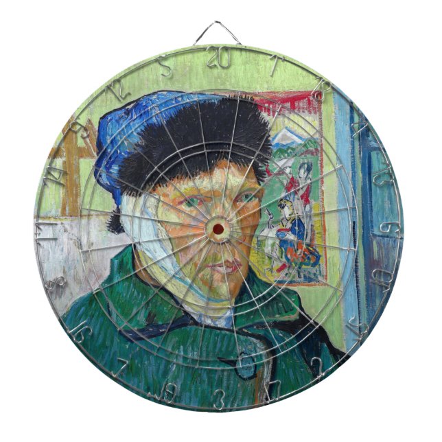 Cible De Fléchettes Vincent van Gogh - Autoportrait à l'oreille bandée (Devant)