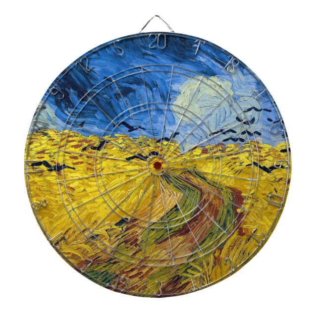 Cible De Fléchettes Vincent van Gogh - Champ de blé aux corbeaux (Devant)