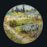 Cible De Fléchettes Vincent van Gogh - Jardin à Arles<br><div class="desc">Jardin d'Arles / Jardin fleuri avec sentier / Jardin d'Arles - Vincent van Gogh,  1888</div>
