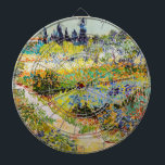 Cible De Fléchettes Vincent van Gogh - Jardin à Arles<br><div class="desc">Jardin d'Arles / Jardin fleuri avec sentier / Jardin d'Arles - Vincent van Gogh,  1888</div>