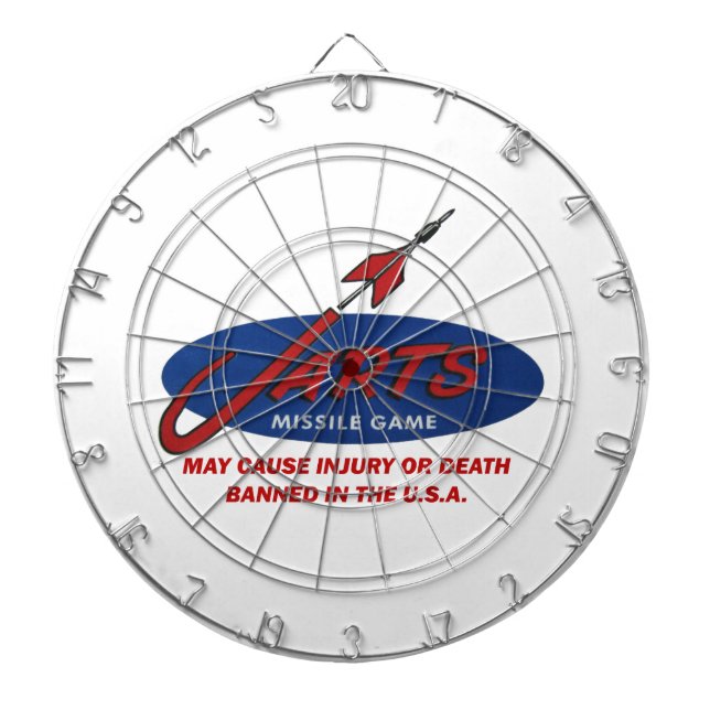 Cible de flechettes vintage de Jarts (Devant)