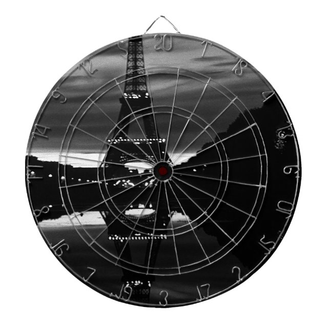 Cible De Fléchettes Vintage France Paris Eiffel (Devant)