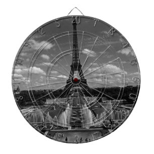 Cible De Fléchettes Vintage France Paris Fontains Tour Eiffel