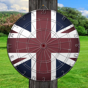 Cible De Fléchettes Vintage Union Jack Dartboard, UK, British Flag