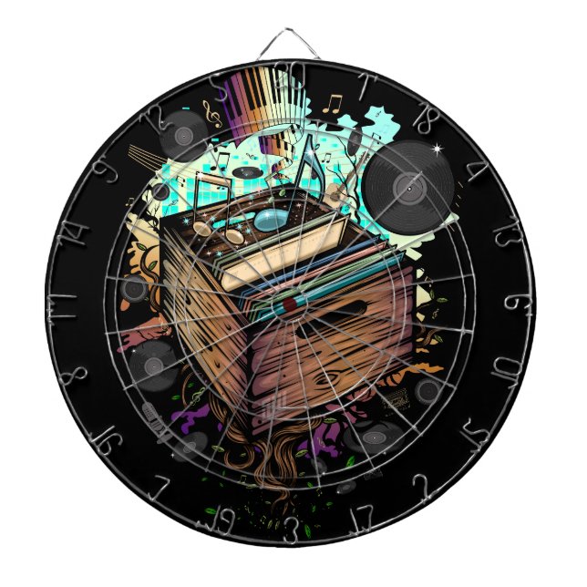 Cible De Fléchettes Vinyl Crate (Devant)