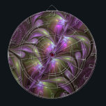 Cible De Fléchettes Violet Abstrait violet violet kaki fractal<br><div class="desc">Art fractal psychédélique unique,  abstrait moderne et brillant avec des tons violet,  violet et kaki. Design lumineux pour votre tableau de bord inhabituel décoratif et plus encore.</div>