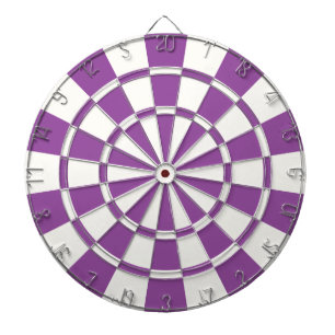 Cible De Fléchettes Violet Et Blanc
