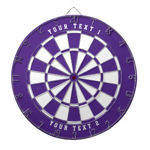 Cible De Fléchettes Violet et blanc   Police de sport à grande étendue