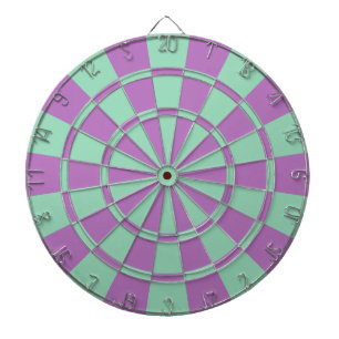 Cible De Fléchettes Violet et vert menthe