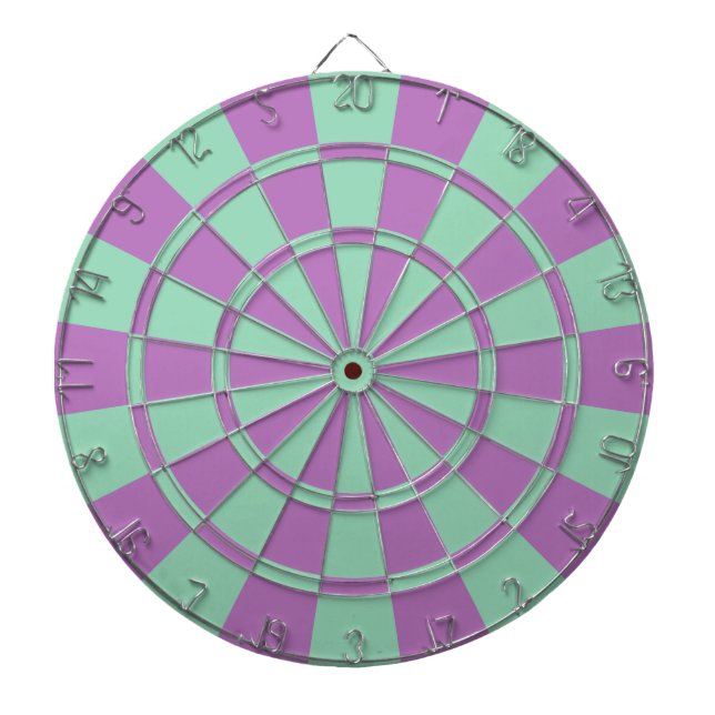 Cible De Fléchettes Violet et vert menthe (Devant)
