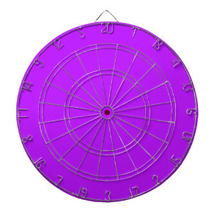 Cible de fléchettes Violet Néon avec fléchettes