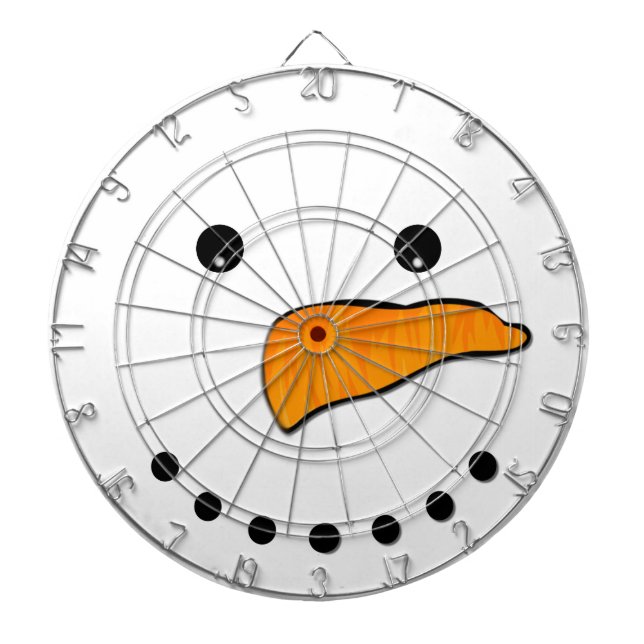 Cible De Fléchettes Visage de neige (Devant)