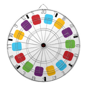 Cible De Fléchettes Visionneuse colorée Reel Retro Moderne