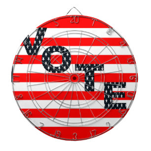 Cible De Fléchettes Vote américain