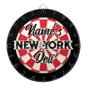 Cible De Fléchettes Votre nom NEW YORK Deli Style Vintage Fierté de NY