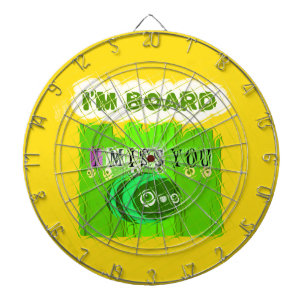 Cible De Fléchettes Whimsical Bored, mais la pensée de vous